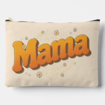 Sac à cosmétiques Groovy Mama Rétro 70s Lettres Bu