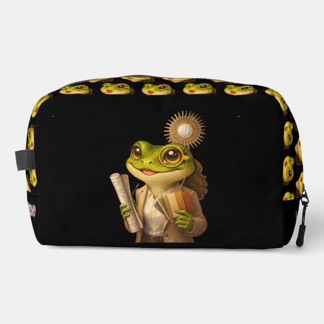 Sac à cosmétiques pour grenouille créatrice de roy (Recto)