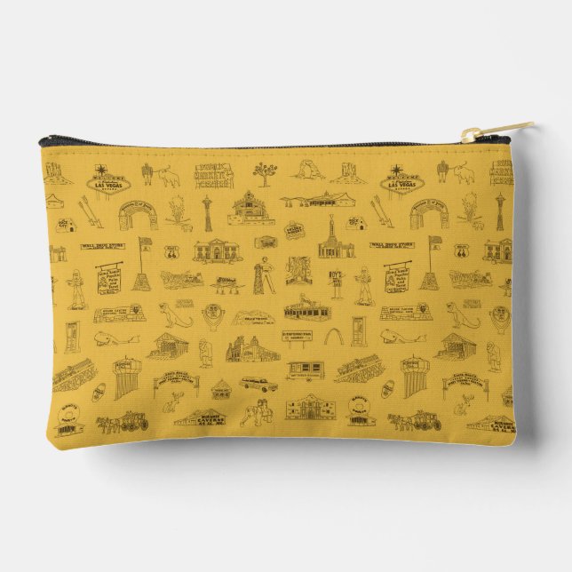 Sac à cosmétiques Retro Road Trip (Verso)