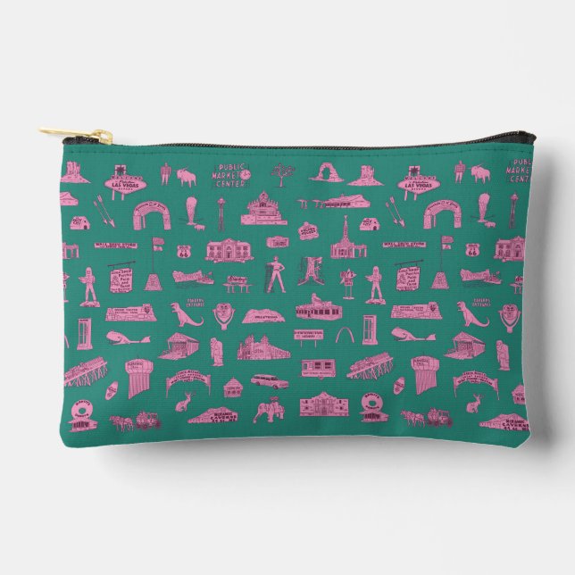 Sac à cosmétiques Retro Road Trip (Recto)