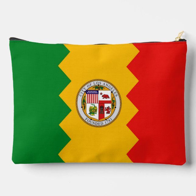 Sac à coudre avec drapeau de Los Angeles, USA (Verso)