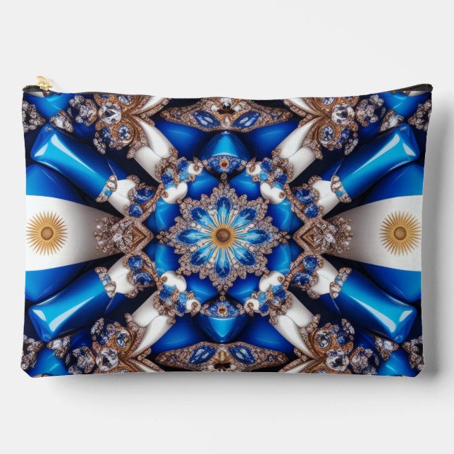 Sac à coudre avec les couleurs de l'Argentine impr (Recto)