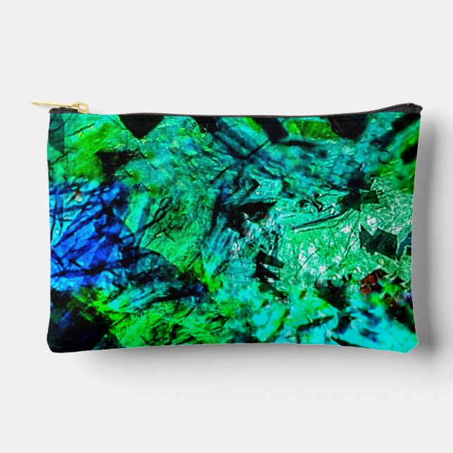 Sac à coudre bleu abstrait, Art bleu paisible (Recto)