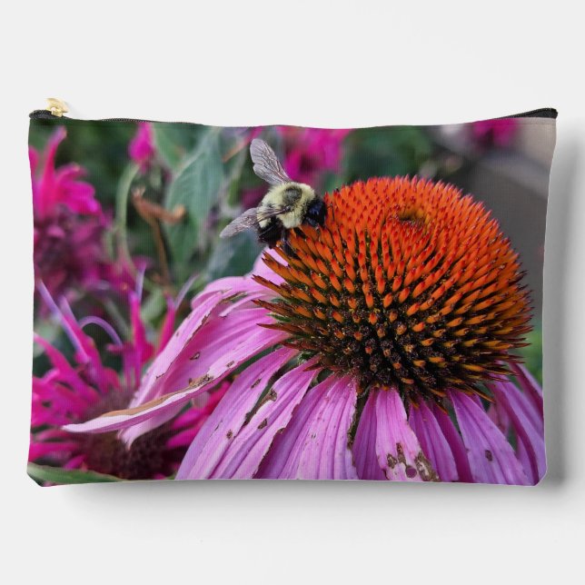 Sac à coudre imprimé abeille et coneflower (Recto)