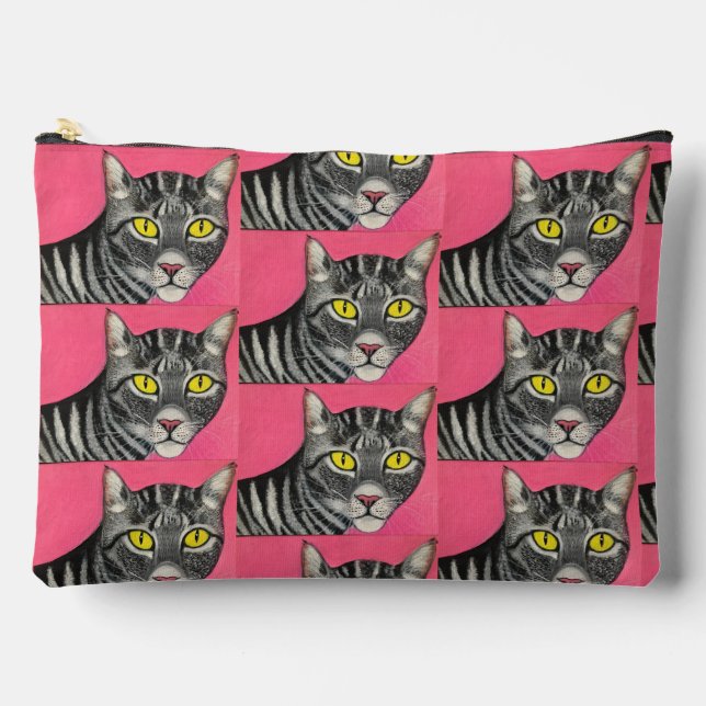 Sac à Coudre Imprimé Chat et Hamster (Recto)