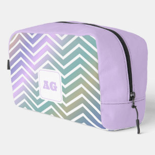 Sac à coudre moderne abstrait arc-en-ciel monogram