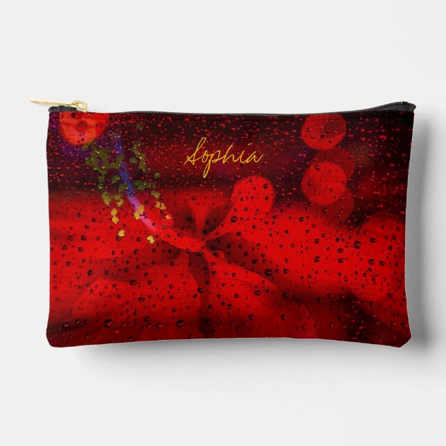 Sac à coudre rouge pointillé pour impression (Recto)