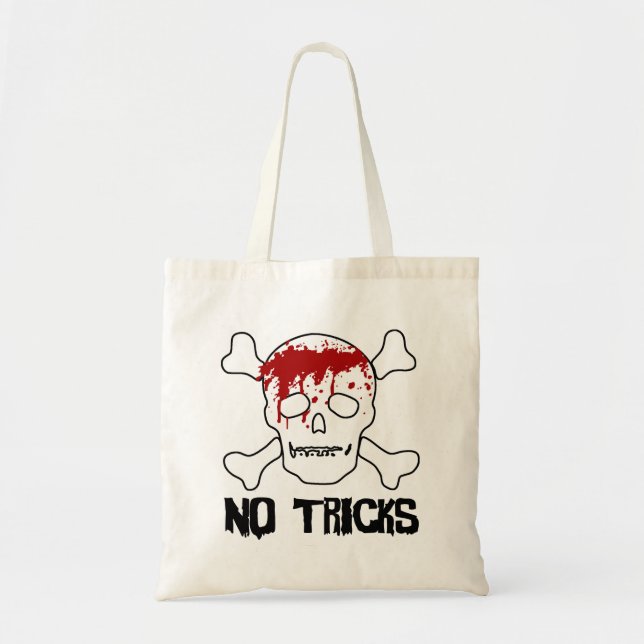 Sac à crâne sanglant et à os croisés (Devant)