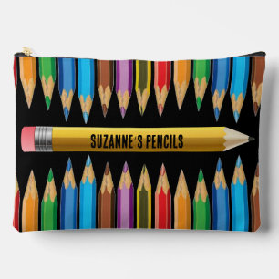 Sac à crayon coloré Grand sac à accessoires