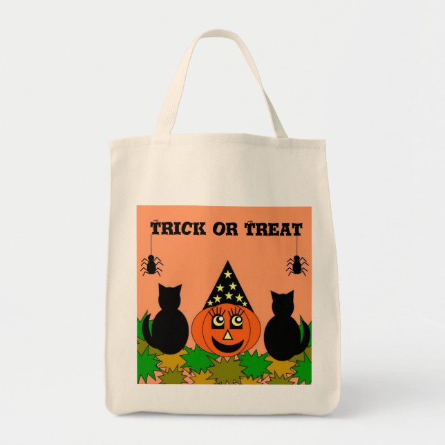 Sac à des bonbons ou un sort de Halloween (Devant)