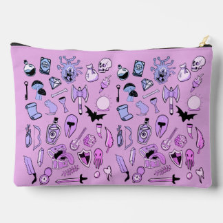 Sac à dés - Motif RPG (rose)
