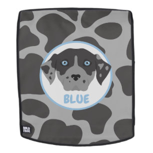 Sac à dos à chien tacheté gris