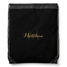 Sac à dos à cordons monogrammes avec personnalisat