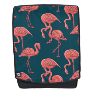 Sac à dos à motif flamingo de corail vivant
