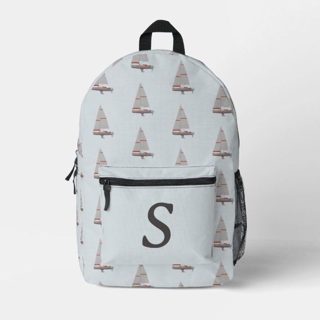 Sac à dos à thème imprimé monogramme (Recto)