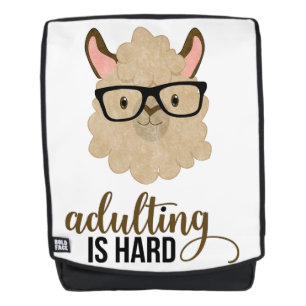 Sac À Dos Adulte drôle est dur Hipster Llama