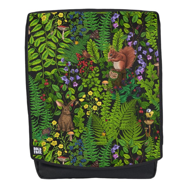 Sac À Dos Amimies et plantes des bois (Devant)