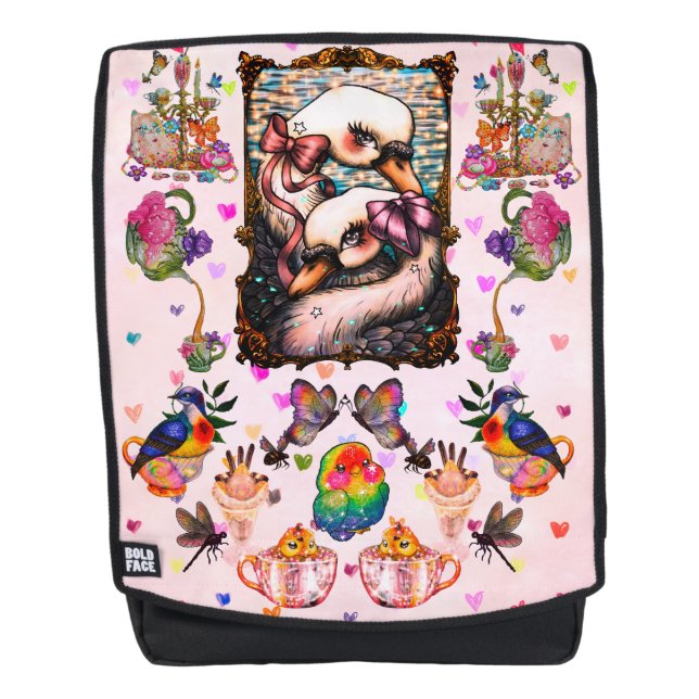 Sac À Dos Amoureux des cygnes (Devant)