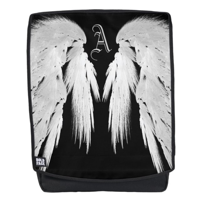 Sac À Dos ANGEL WINGS Black Custom Monogramme (Devant)