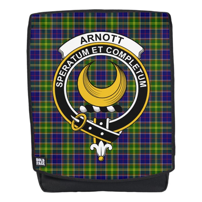 Sac À Dos Arnott Clan Crest Tartan Plaid (Devant)