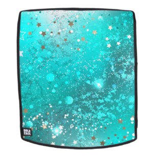 Sac À Dos Arrière - plan à huile Turquoise de la menthe