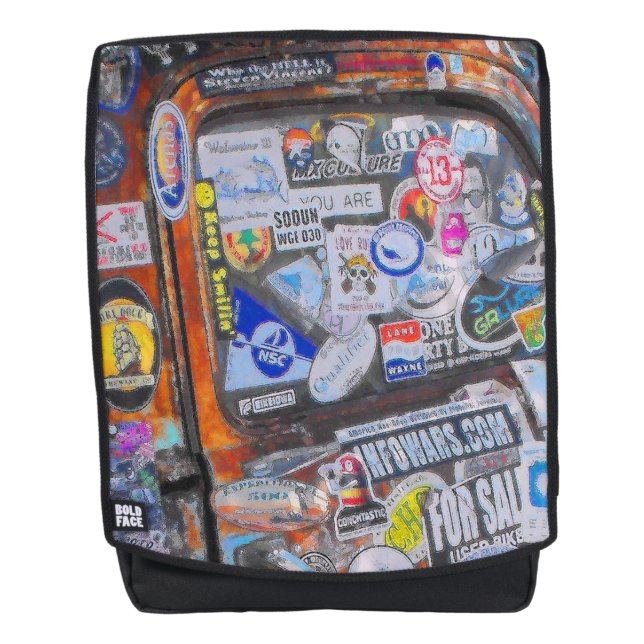 Sac À Dos Autocollants (Devant)