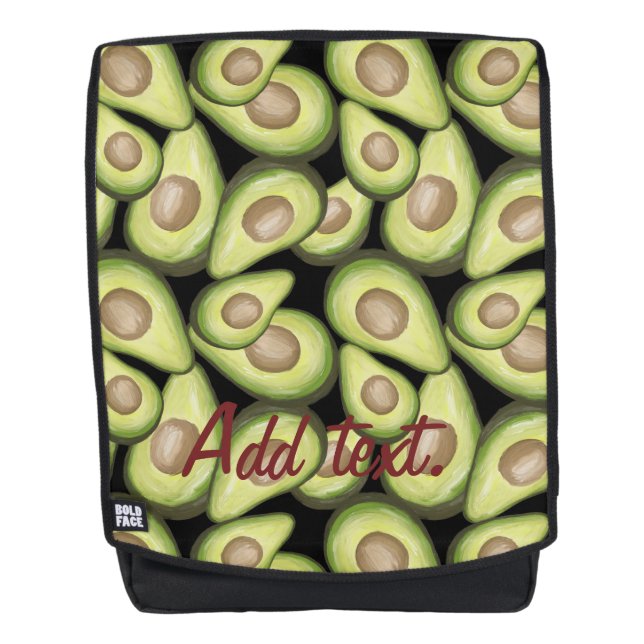 Sac à dos avec impression "Avocat" (Devant)