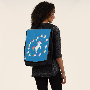 Sac À Dos Aventure Lumière Cercle Licorne Bleue