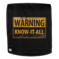 AVERTISSEMENT KNOW-IT-ALL - Métal Danger Signal de