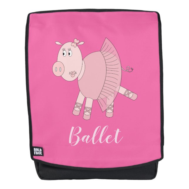 Sac À Dos Ballérine de cochon d'illusima Ballet (Devant)