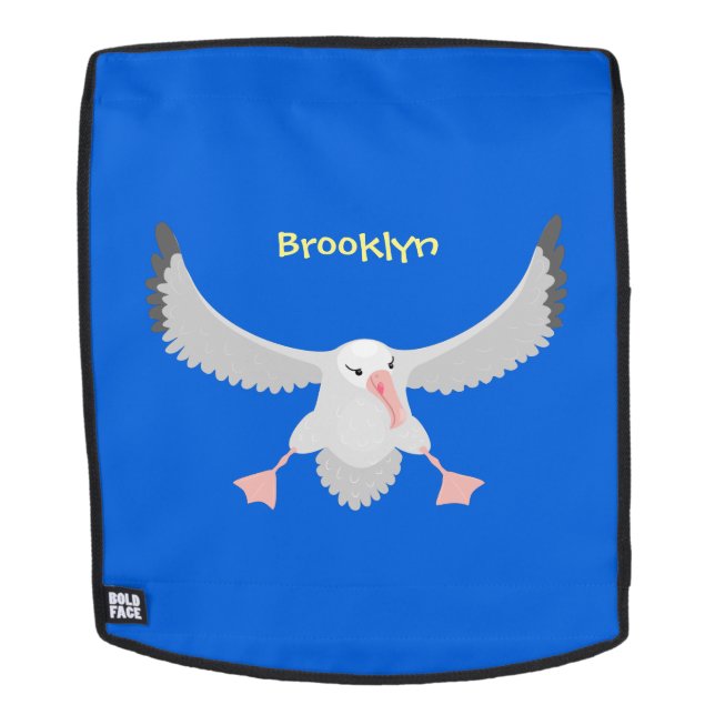 Sac À Dos Bande dessinée de l'oiseau mûre albatros (Devant amovible)
