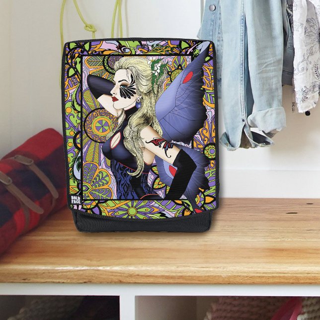 Sac À Dos Blonde Fairy Floral Purple (Créateur téléchargé)