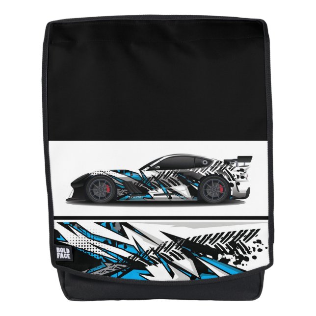 Sac à dos Bold Face - Sac à dos voiture de sport (Devant)
