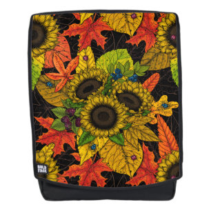 Sac À Dos Bouquet d'automne noir