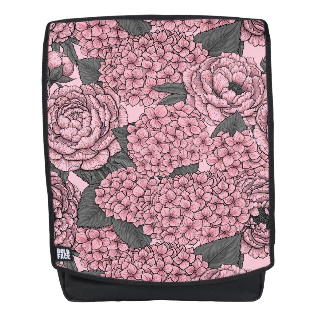 Sac À Dos Bouquet floral en rose (Devant)