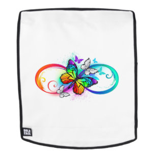 Sac À Dos Bright infinity with rainbow butterfly
