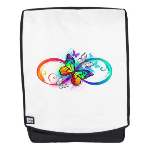 Sac À Dos Bright infinity with rainbow butterfly