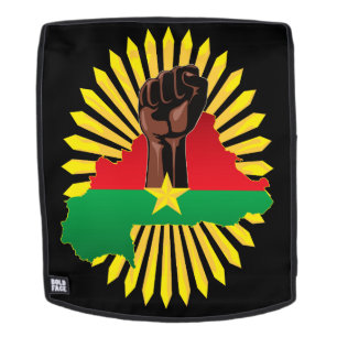 Sac À Dos Burkina Faso Carte, drapeau et première révolution