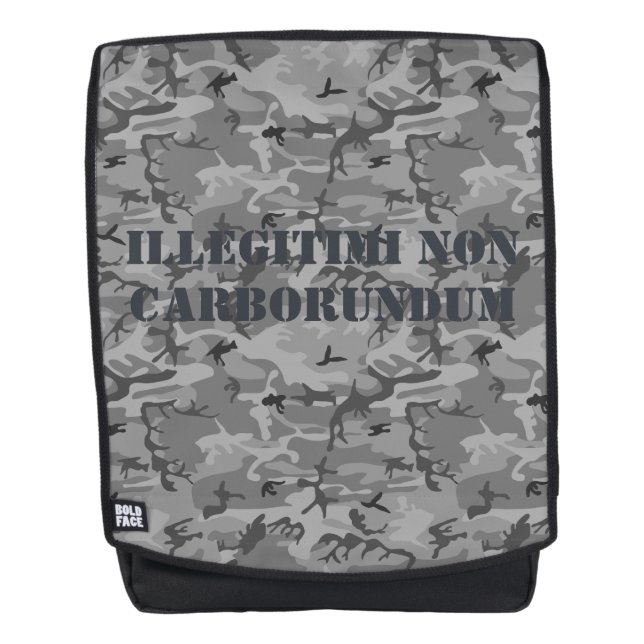Sac à dos camouflage Bold Face Illegitimi Non Carb (Devant)
