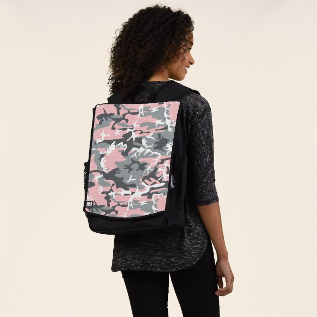 Sac À Dos Camouflage rose et gris, Militaire, Armée (Porté)