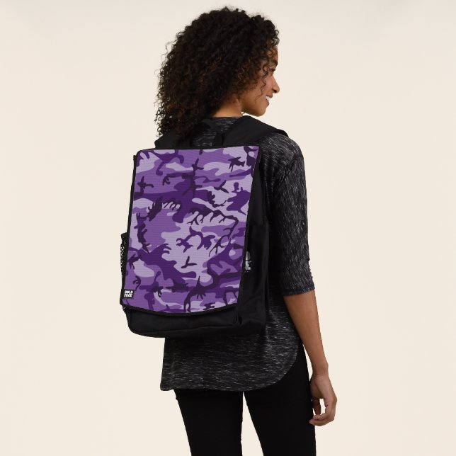 Sac À Dos Camouflage Violet, Militaire, Armée (Porté)