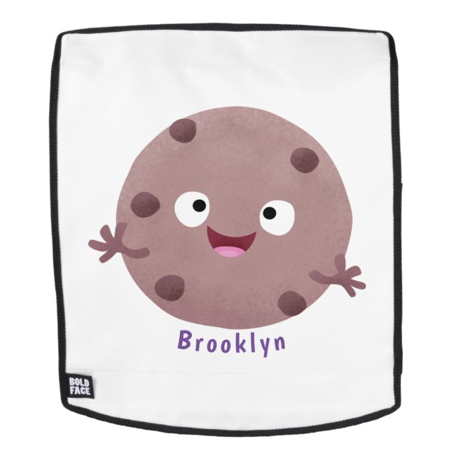 Sac À Dos Caricature de biscuit à puce en chocolat (Devant amovible)