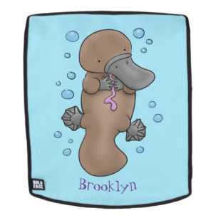 Sac À Dos Caricature de platypus bébé très heureuse