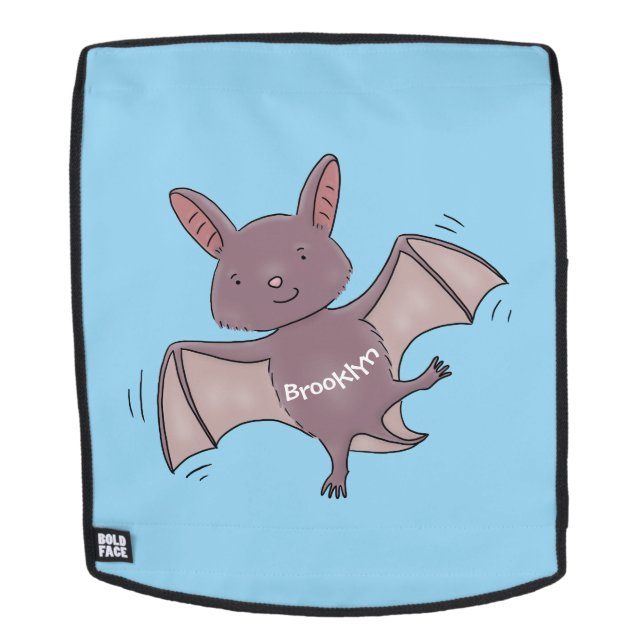 Sac À Dos Caricature de vol de chauve-souris (Devant amovible)