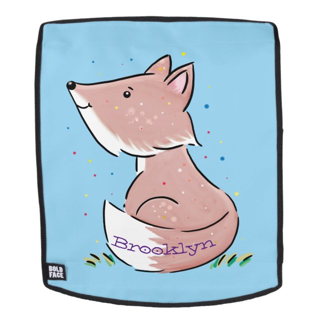 Sac À Dos Caricature pour bébé renard (Devant amovible)