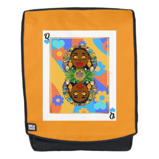 Sac À Dos Carte à jouer florale rétro Oshun Veve