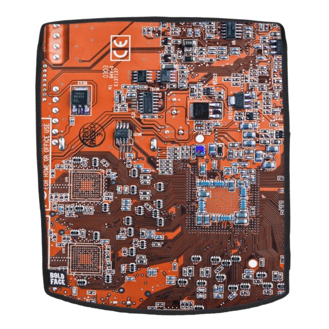 Sac À Dos Carte circuit imprimé circuit orange PCB (Devant amovible)