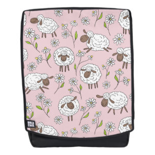 Sac À Dos Chiens de comptage sur coton bonbon rose