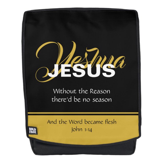 Sac À Dos Christian OUI YESHUA JÉSUS (Devant)