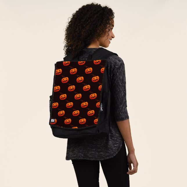 Sac À Dos Citrouilles d'Halloween, Citrouilles Orange Trick  (Porté)